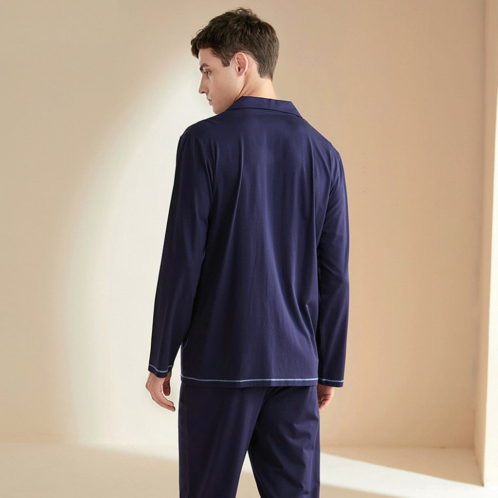Men's Casual Long Sleeved Trousers Pajamas - enhanced image 5