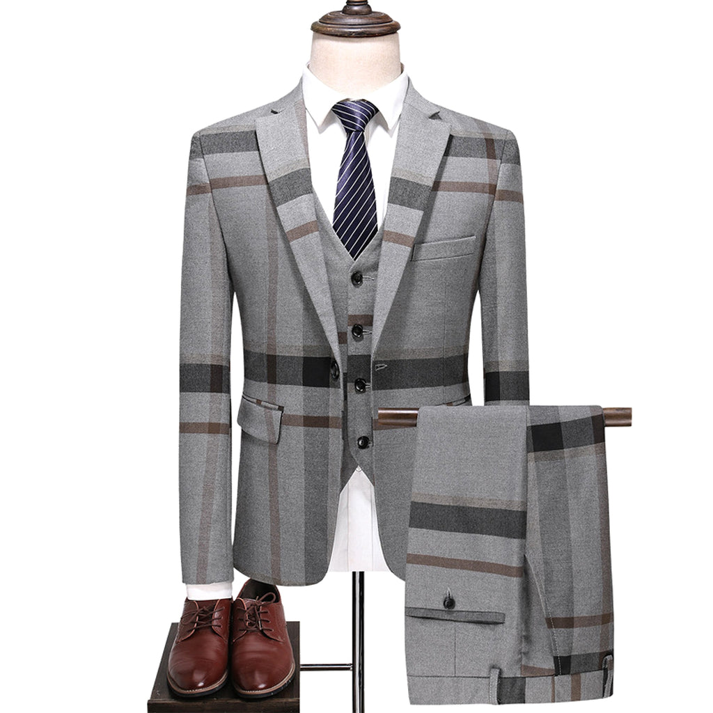 Sartorio™ – Men’s Slim 3-Piece Suit Set (Blazer + Vest + Pants) - enhanced image 5
