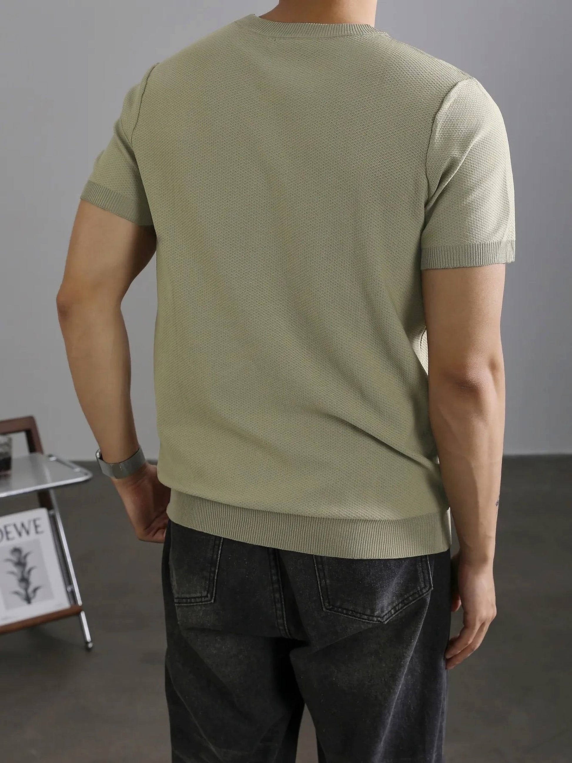 Men's Full Size Classic Crew Neck Basic T-Shirt Plus Size - enhanced image 5