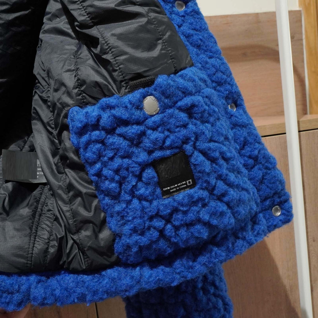 Men's Klein Blue Loose Version Imitation Lamb Wool Fleece Jacket - enhanced image 5