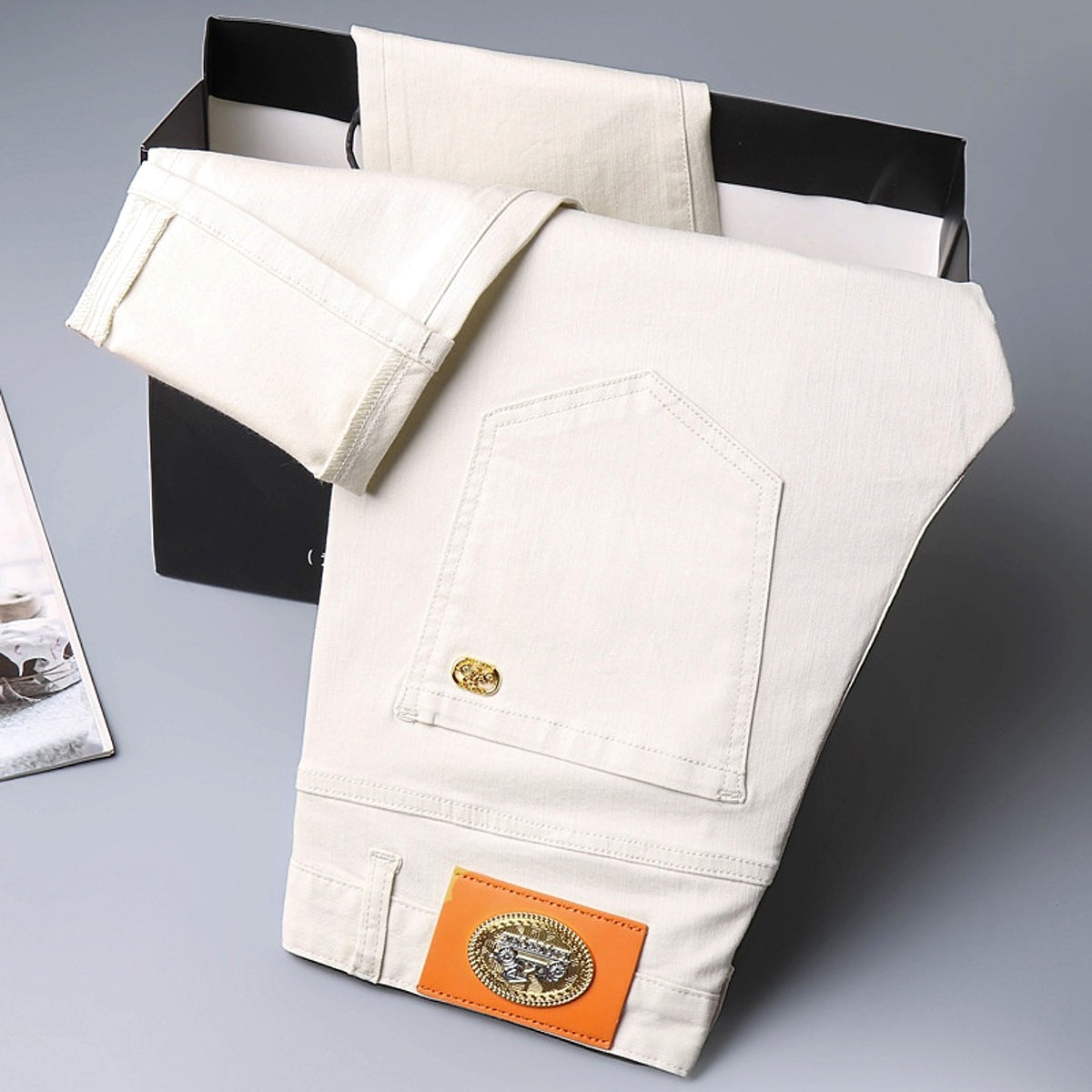 Men's Korean Style Slim-fitting Ankle-tied Youth High-end Pants - enhanced image 5