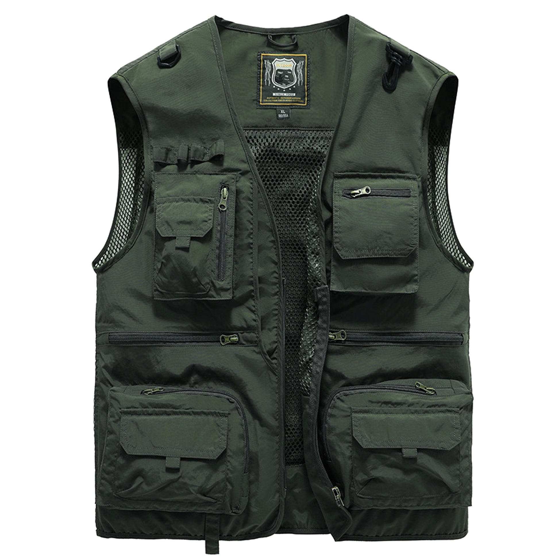 Safari waistcoat multi-pocket men jacket - enhanced image 5