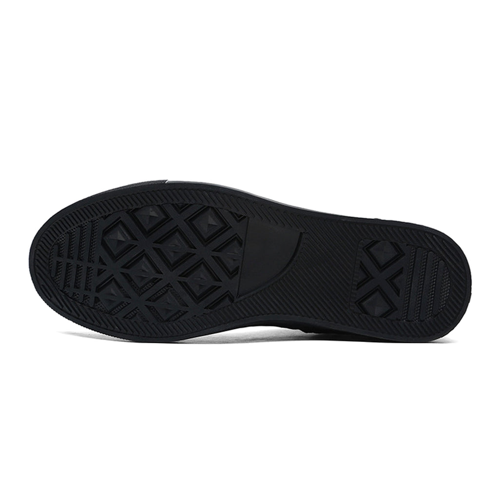 Men's Plus Size High Top Black Sneakers - enhanced image 5
