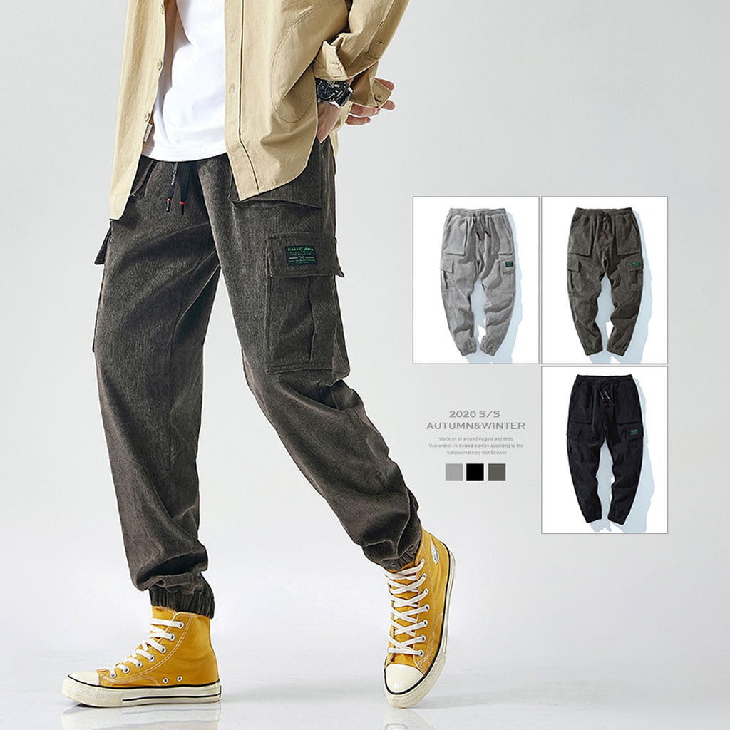 Men's  Retro Loose Striped Casual Harem (Jeans & Pants) - enhanced image 5