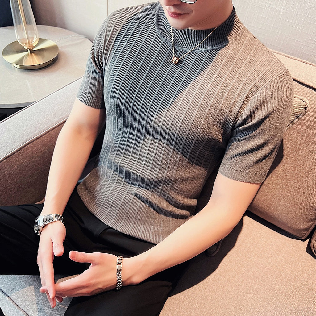 Men's Slim Fit Inner Layer With Bottom Top T-Shirt - enhanced image 5