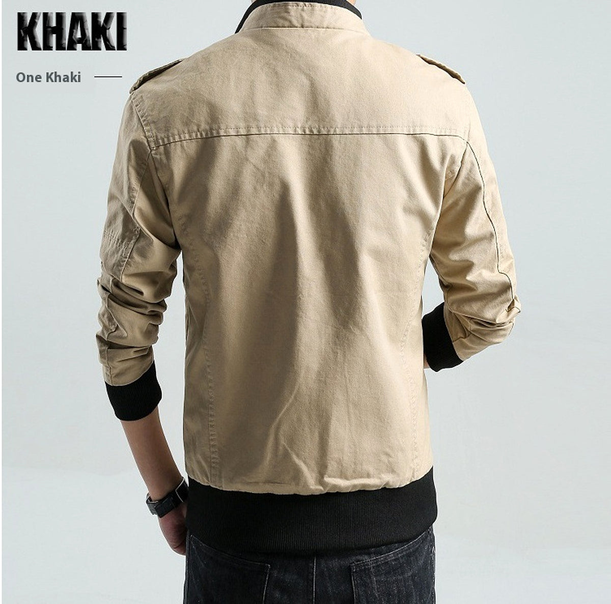 Men's Stand Collar Jacket - enhanced image 5