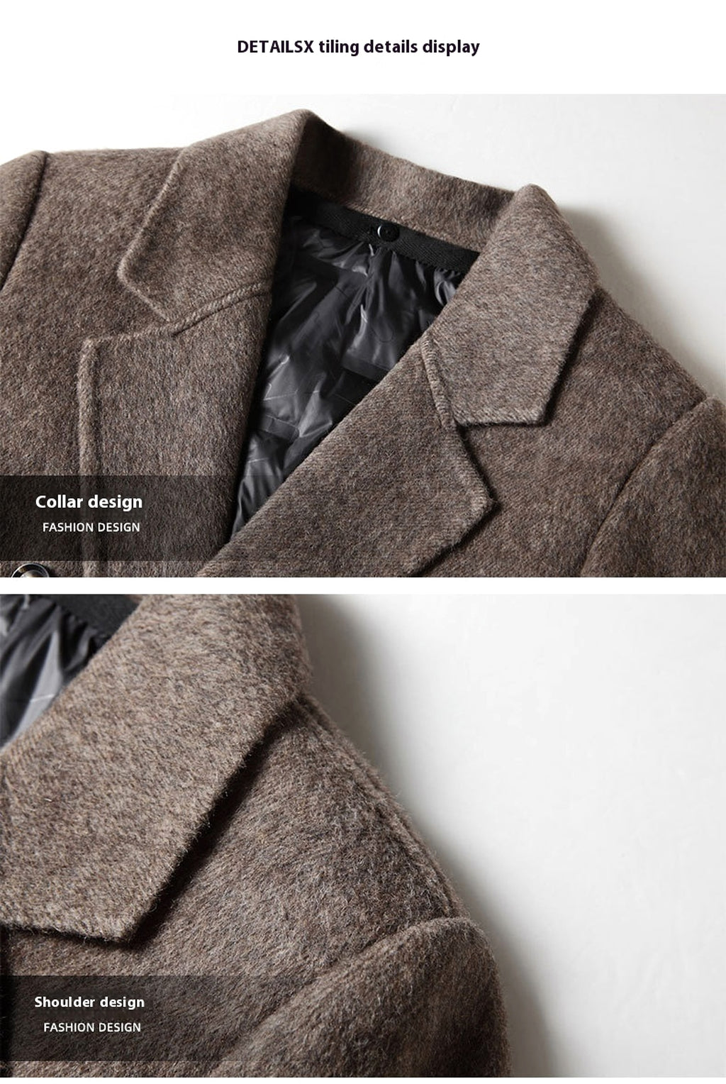 Men's Woolen Coat Autumn And Winter - enhanced image 5