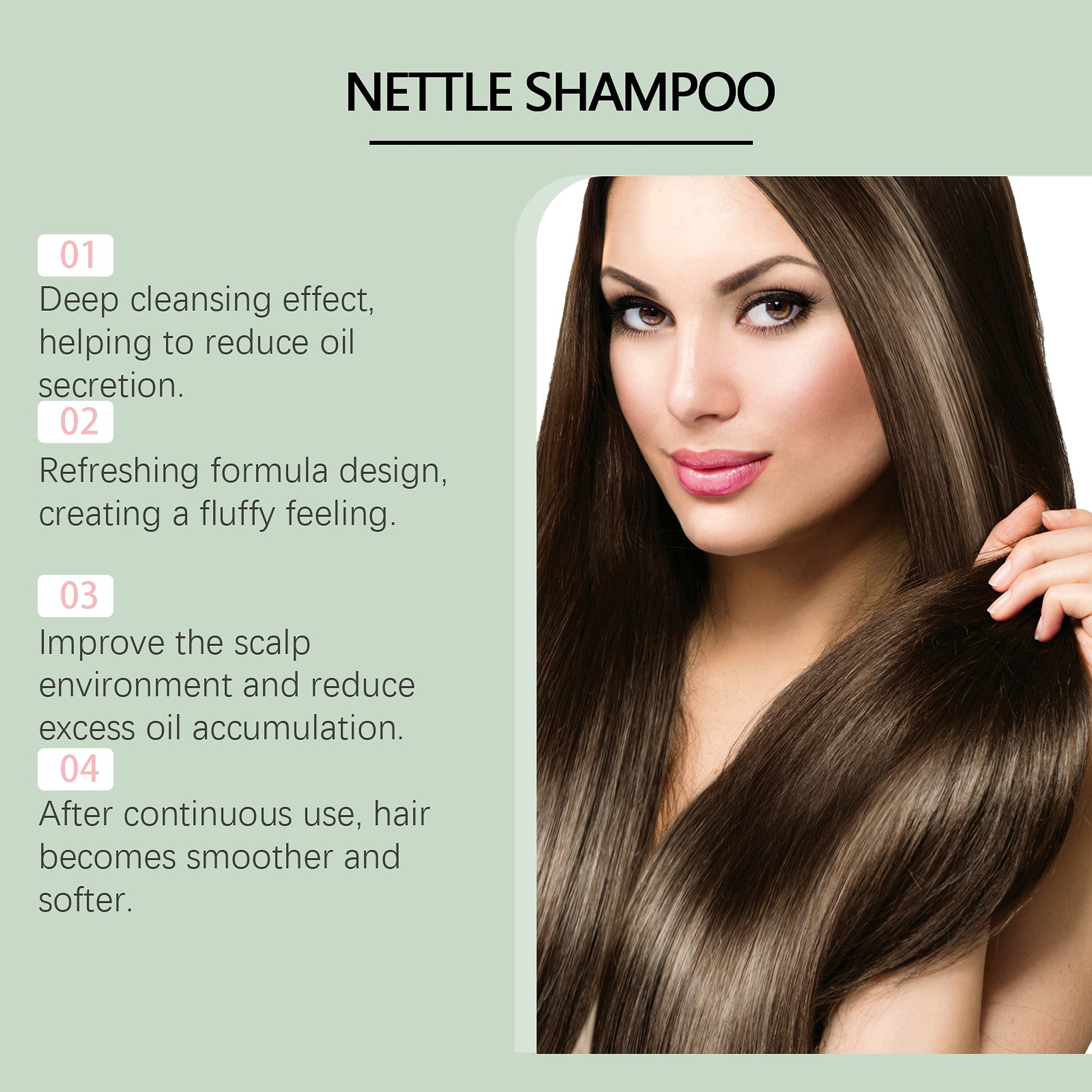 Nettle Grass Deep Scalp Cleansing Shampoo – 120ml - enhanced image 5