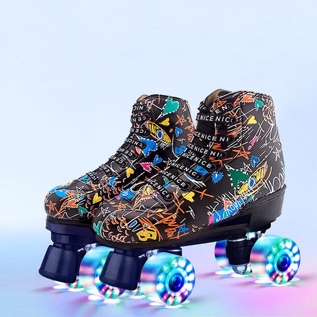 New Cool Roller Skates Double Row Skates - enhanced image 5