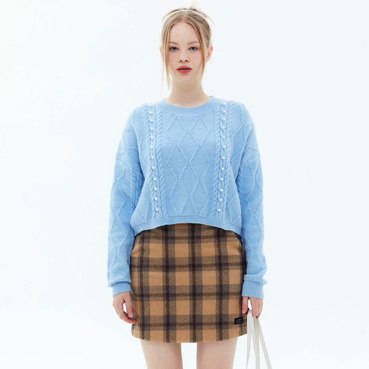 New Solid Pearl Sweater Loose And Versatile For Women - enhanced image 5