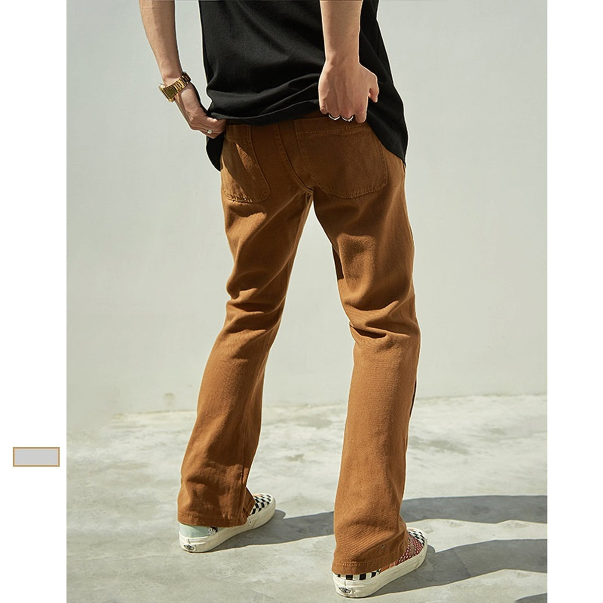 New Spring Breasted Zipper Cargo Jeans Men - enhanced image 5