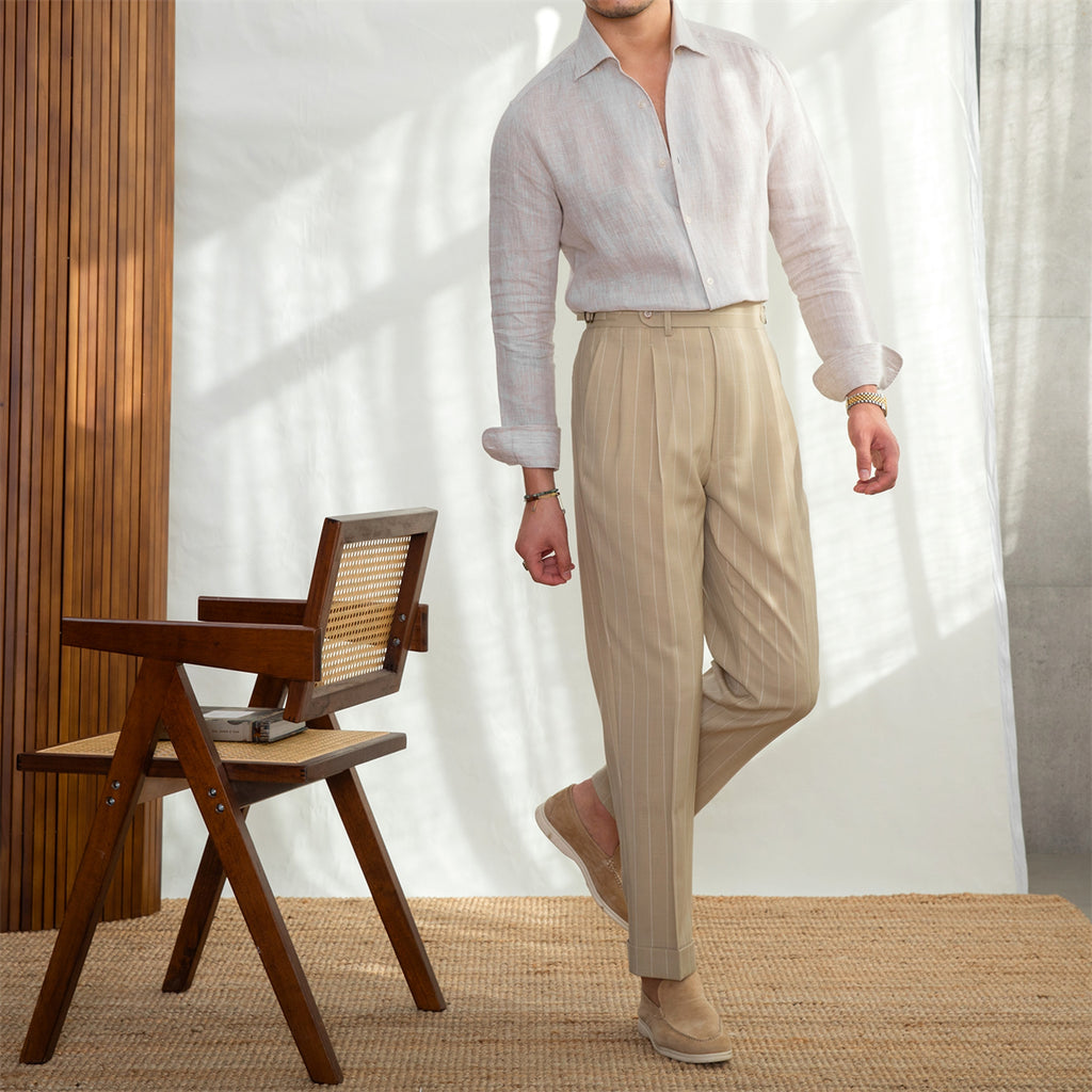 One Neckline Slim Fit DressShirt For Men - enhanced image 5