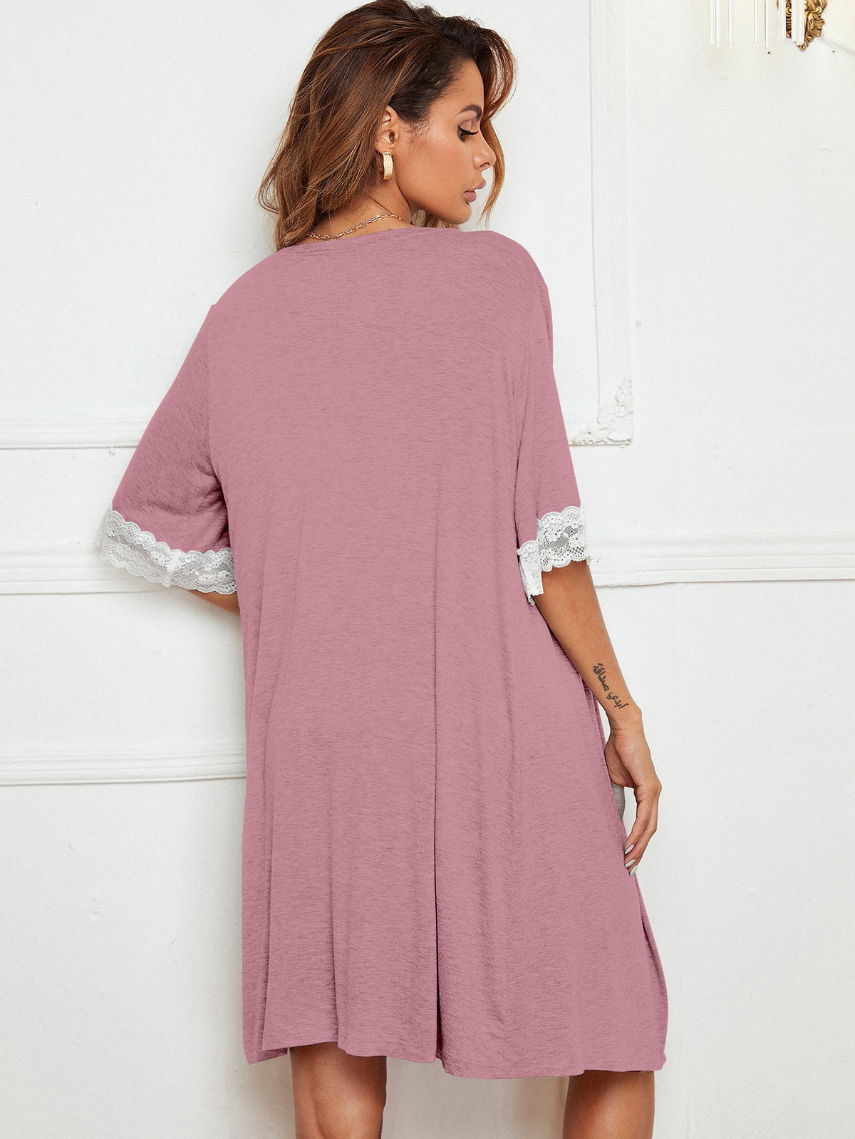 Pajama Suit Lace Women - enhanced image 5
