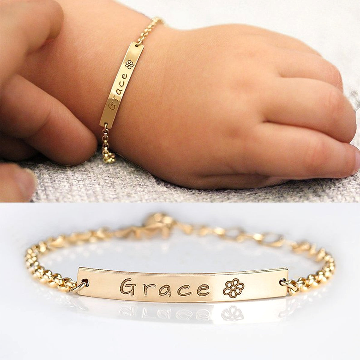Personalized Children's Lettering Bracelet – Adjustable & Customizable Gift - enhanced image 5
