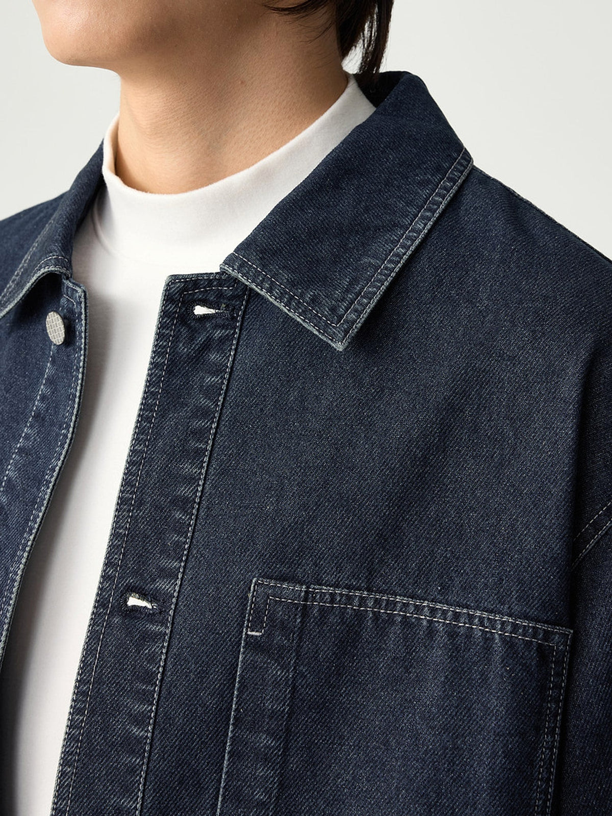 Pocket Decorative Lapel Men's Jacket