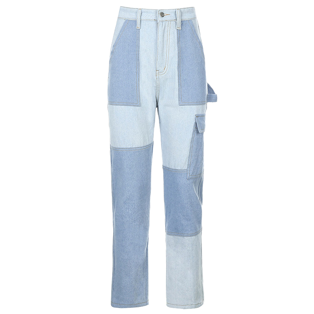Pocket washed white jeans women - enhanced image 5