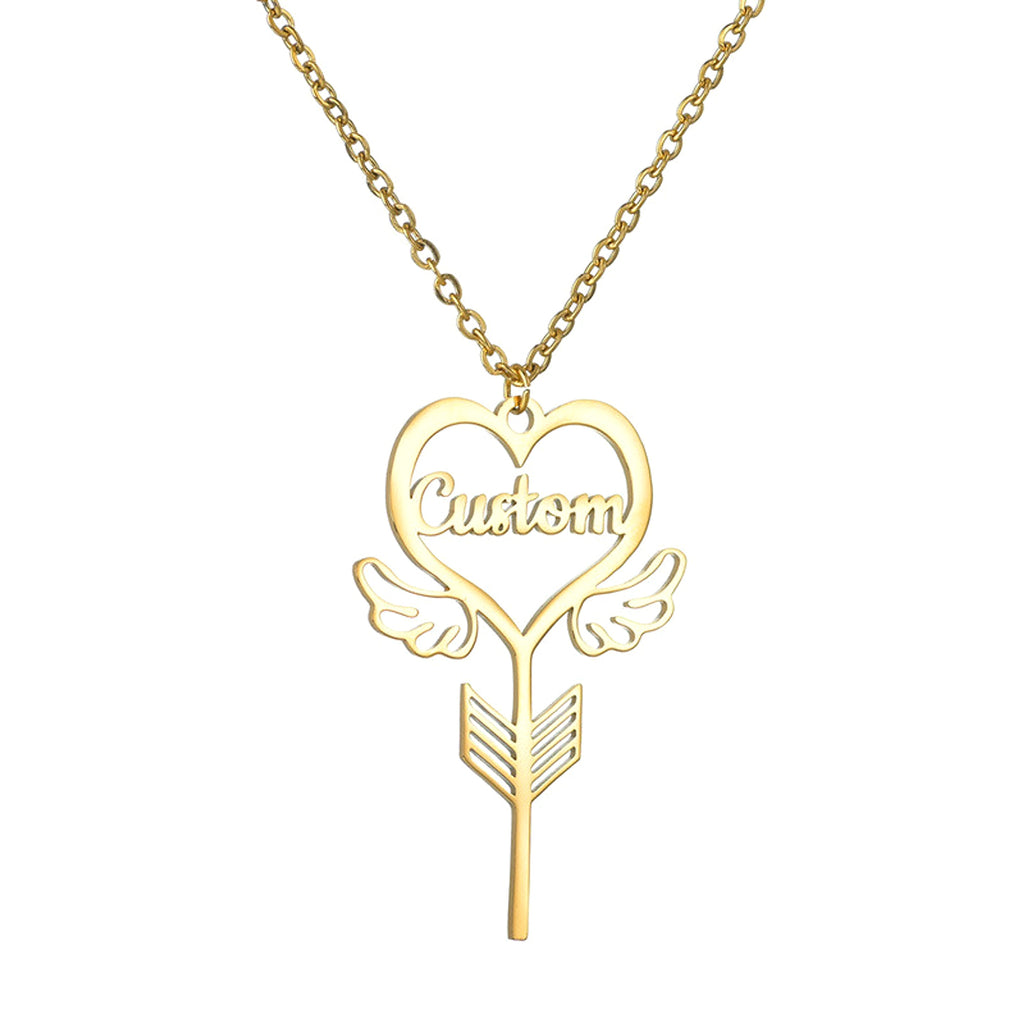 Popular Name Necklace Small Design Sense Love Butterfly Shape Key Pendant Necklace Gift - enhanced image 5