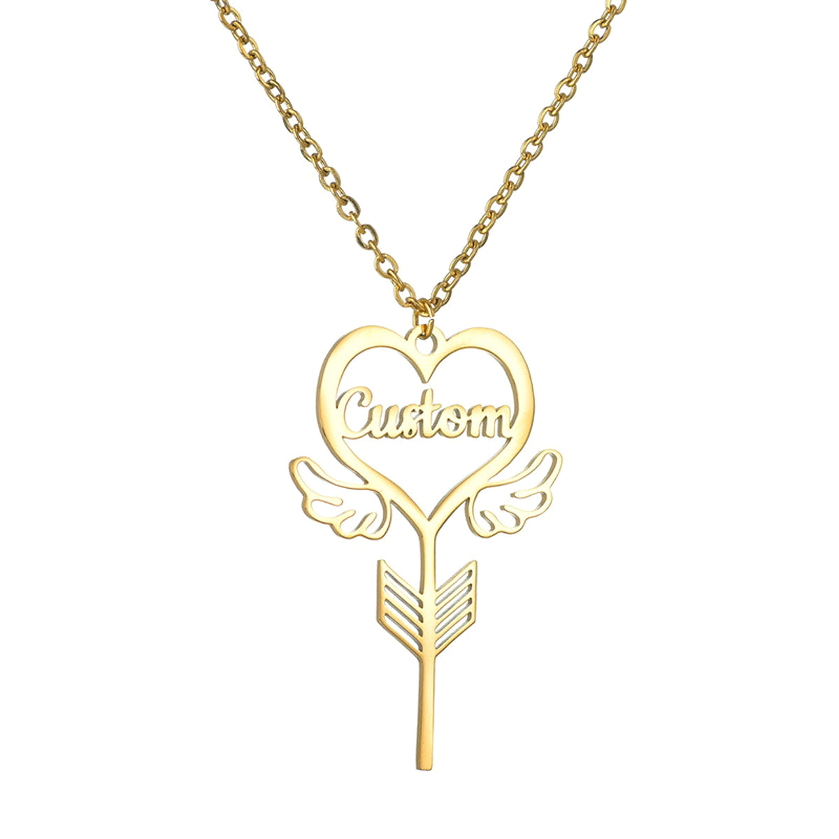 Popular Name Necklace Small Design Sense Love Butterfly Shape Key Pendant Necklace Gift - enhanced image 5