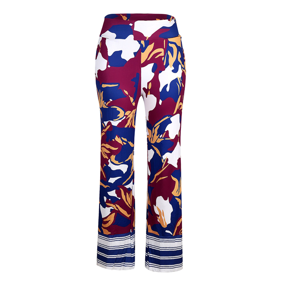 Printed Camouflage Wide Leg Pants High Waist Loose - enhanced image 5