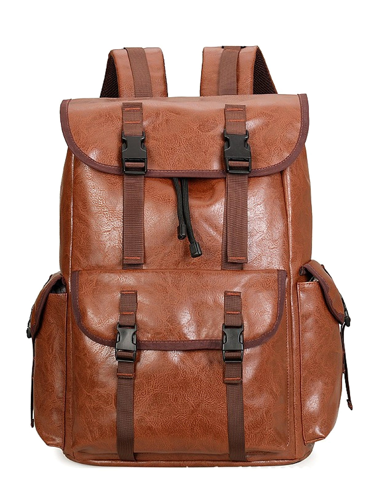 ALLFASHION™ – RollTop UrbanEdge Backpack (PU Leather) - enhanced image 5