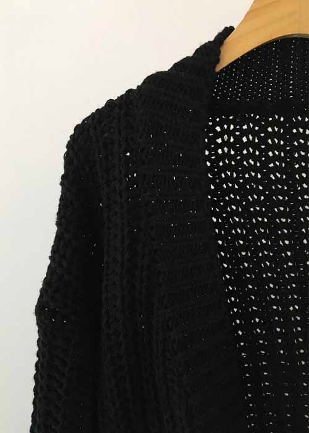 Retro Lazy Coat Loose Mid-length Sweater Jacket Women - enhanced image 5