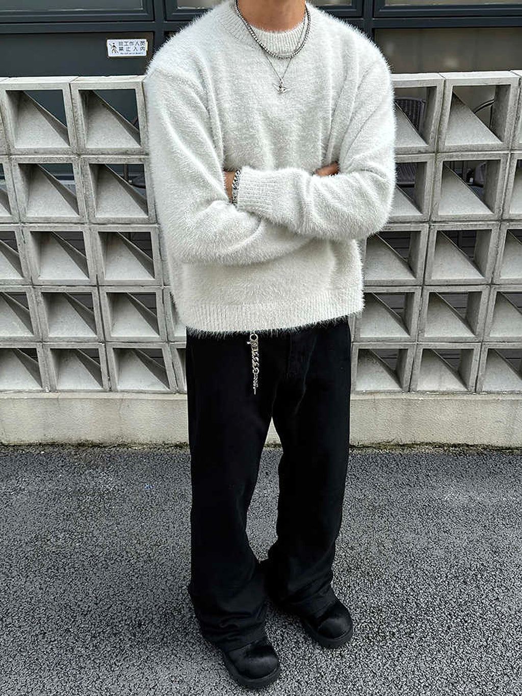 Retro Mink-like Knitted Long-sleeved Top - enhanced image 5