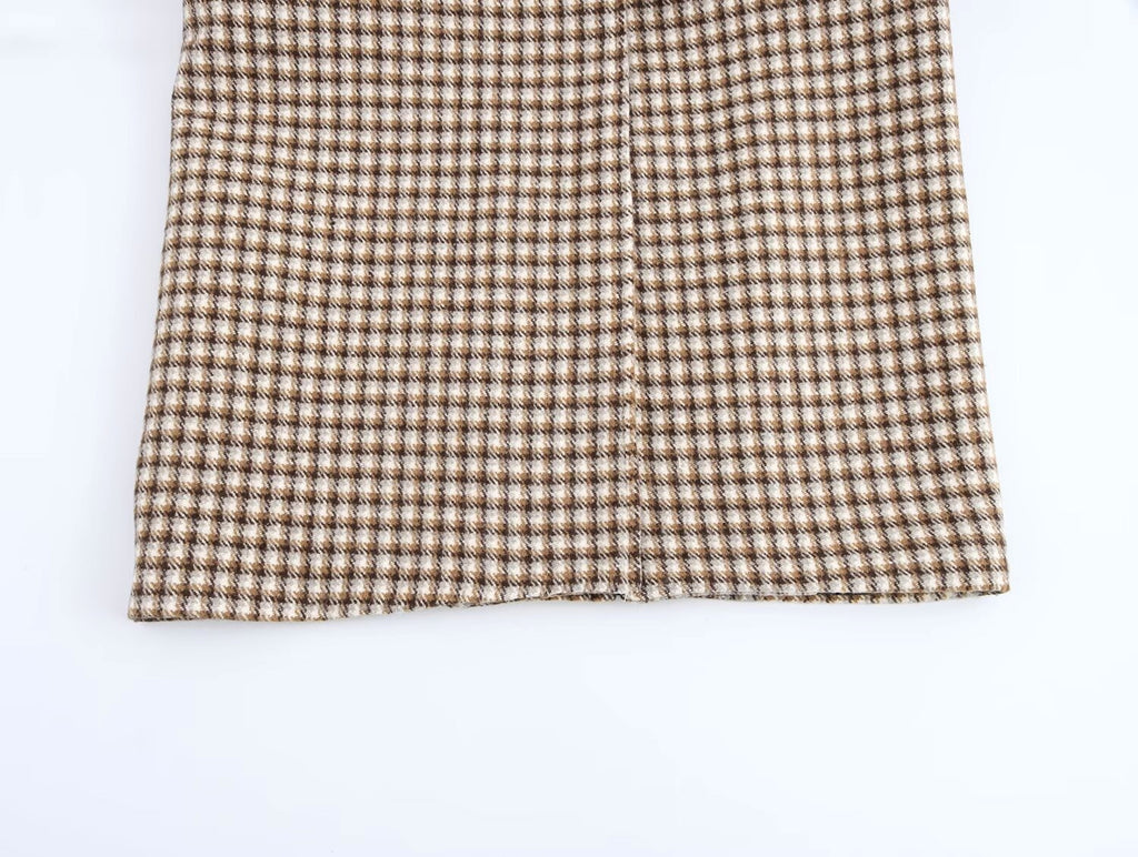 Retro Plaid Wool Look Coat – 25 Edition - enhanced image 5