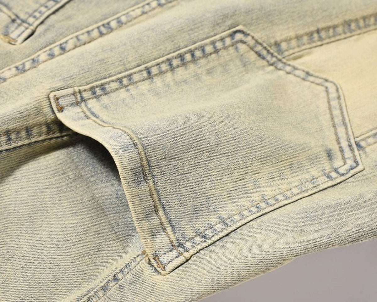 RO Style Wide Leg Patchwork Cargo Pants Women 's Jeans Youth Unisex - enhanced image 5
