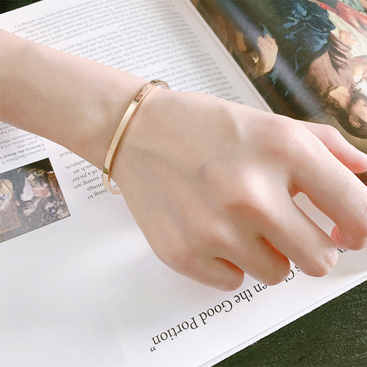 Minimalist Rose Gold Couple Bracelet – A Symbol of Love & Connection! - enhanced image 5