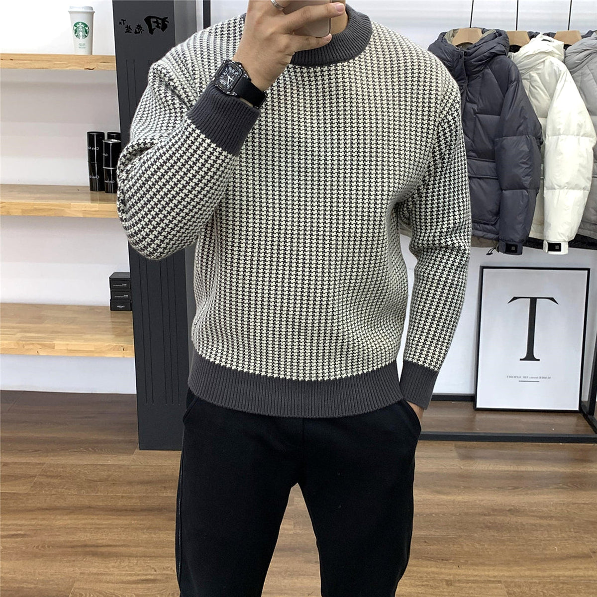 NordKnit™ – Classic Plaid Slim Fit Pullover