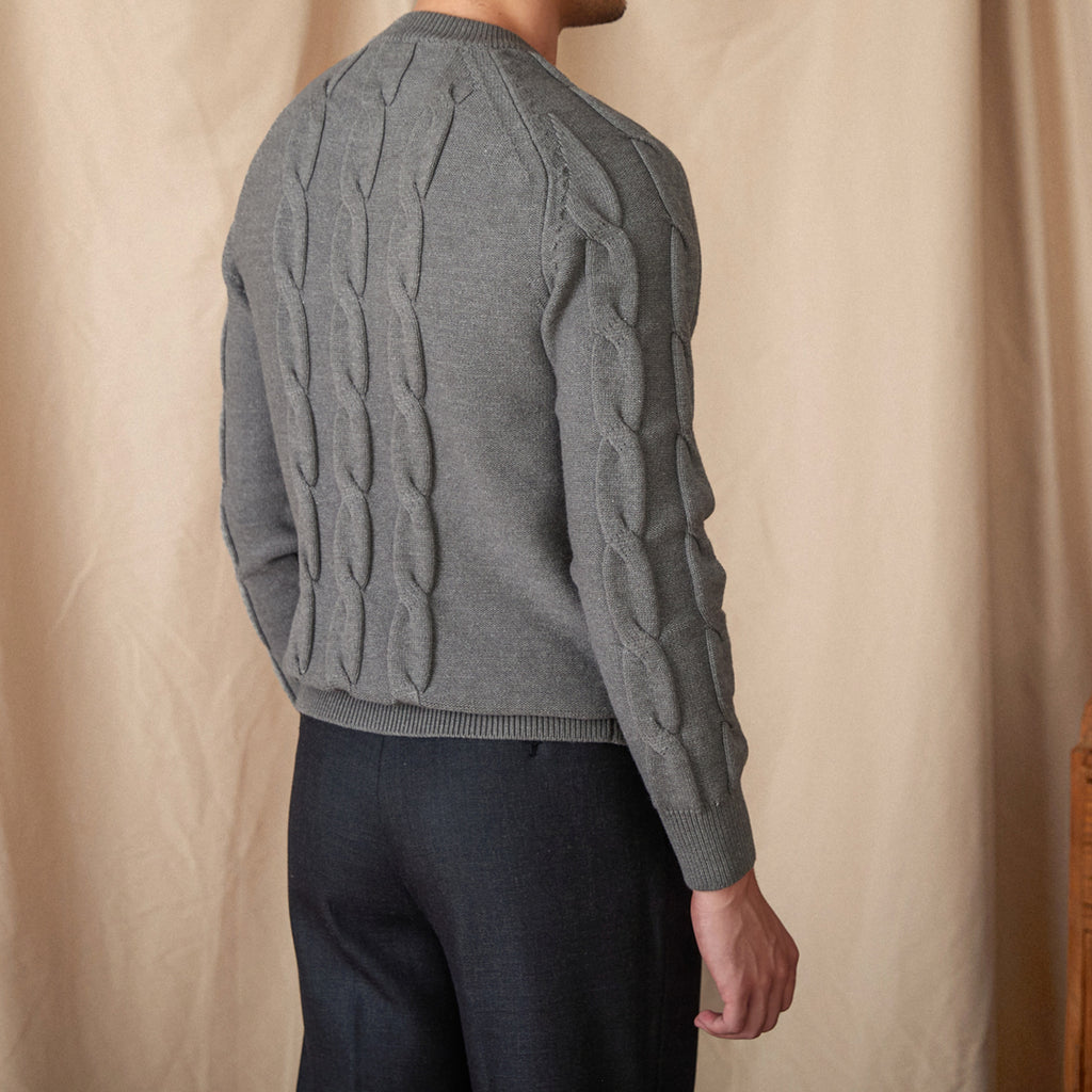 Round-neck Long-sleeved Pullover Jacquard Slim-fit Stretch Sweater - enhanced image 5