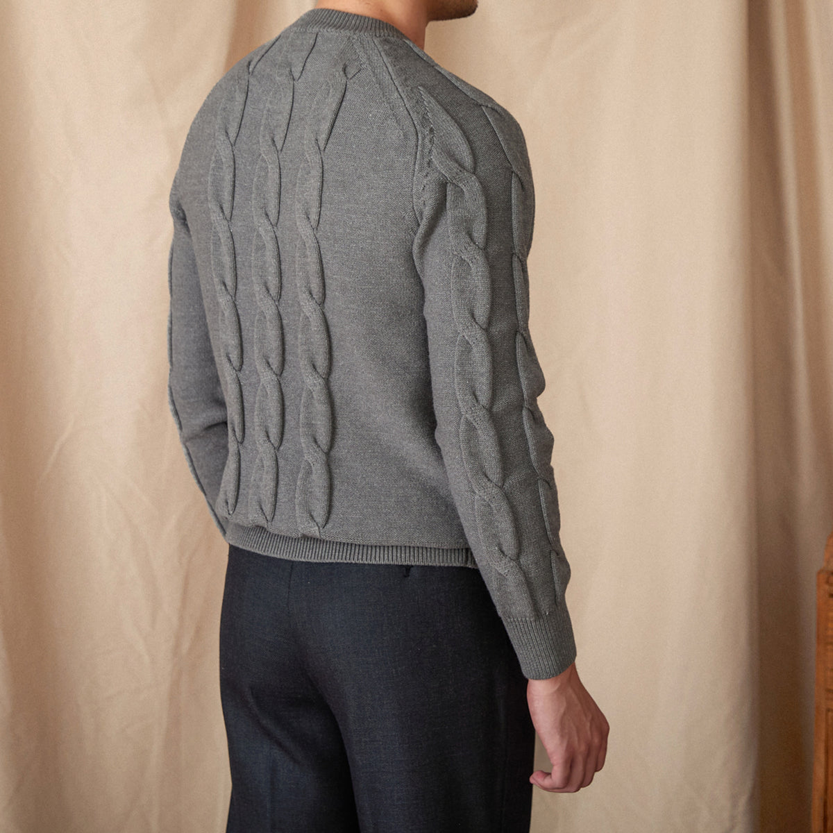Round-neck Long-sleeved Pullover Jacquard Slim-fit Stretch Sweater - enhanced image 5