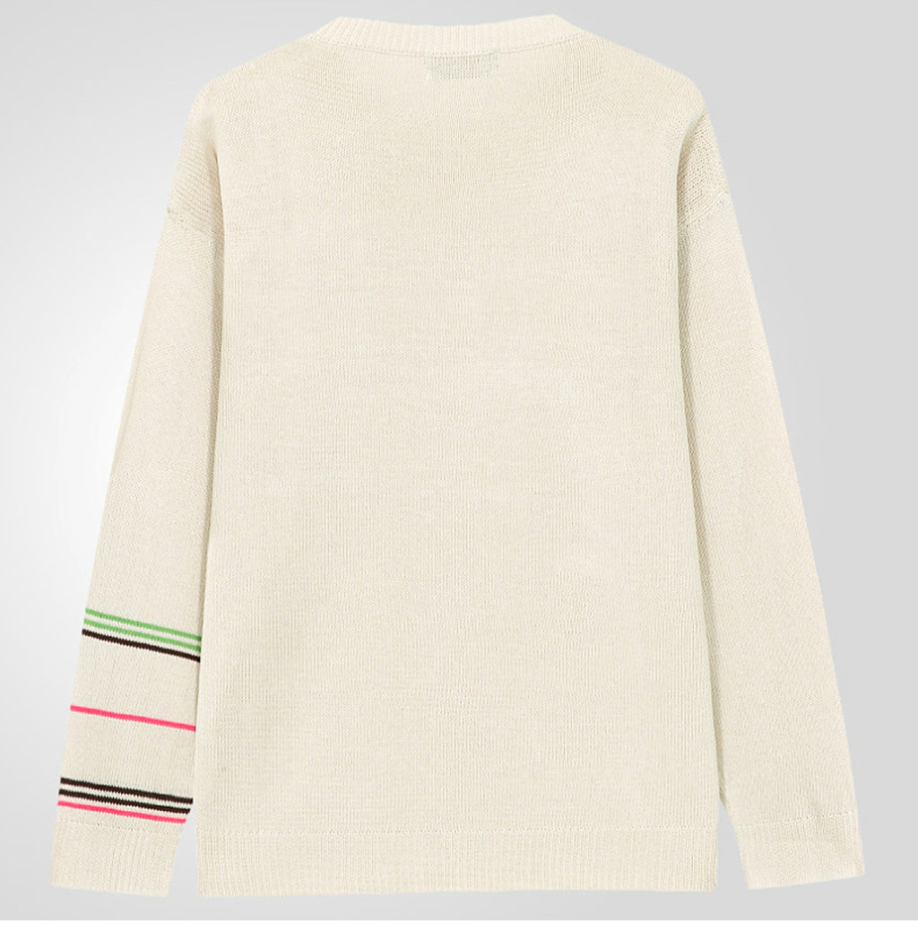 Round Neck Pullover Long Sleeve Base Lightweight Sweater - enhanced image 5