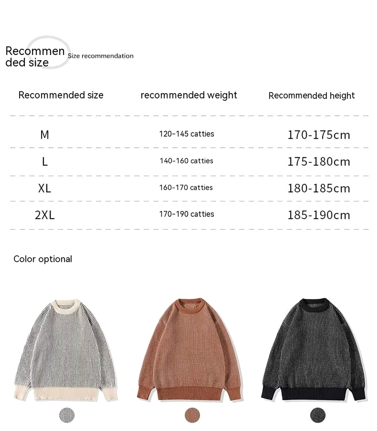 Round Neck Striped Sweater For Men - enhanced image 5