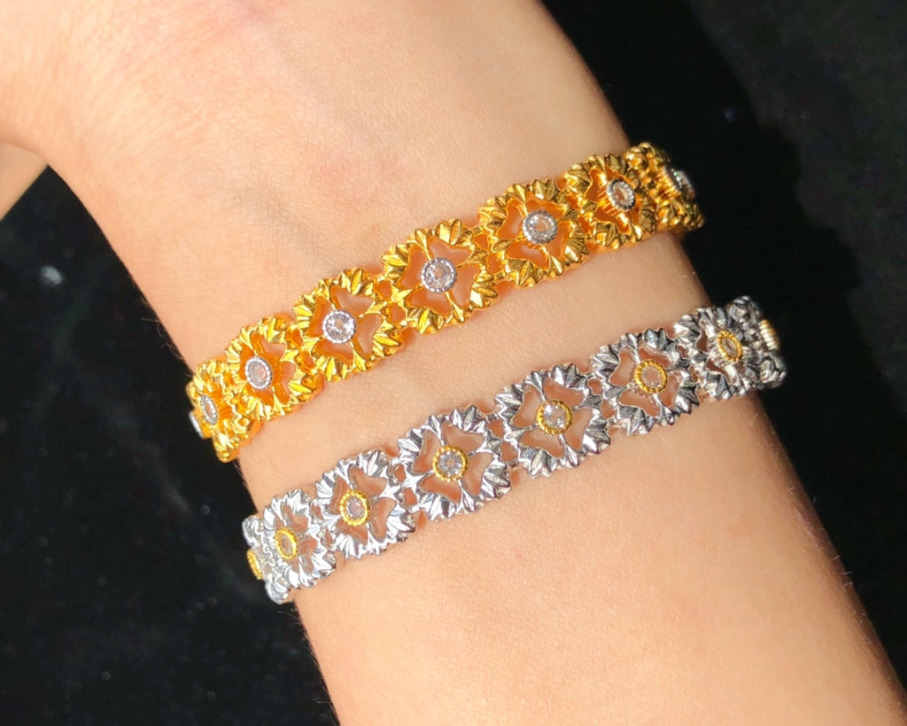 S925 Silver Natural Topaz Bracelet - enhanced image 5