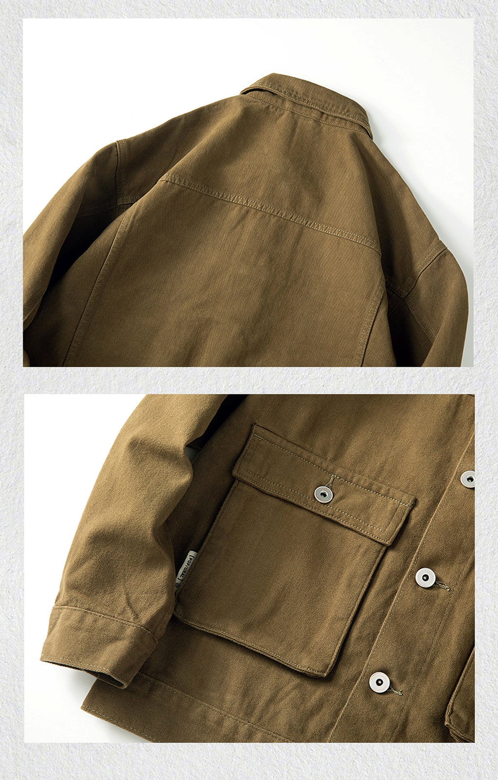 Safari Jacket Vintage Jacket Men - enhanced image 5