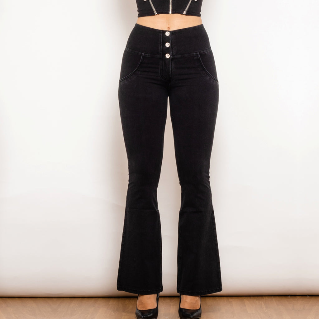 DenimDare™ High Waist Jeans Women NOIR - enhanced image 5