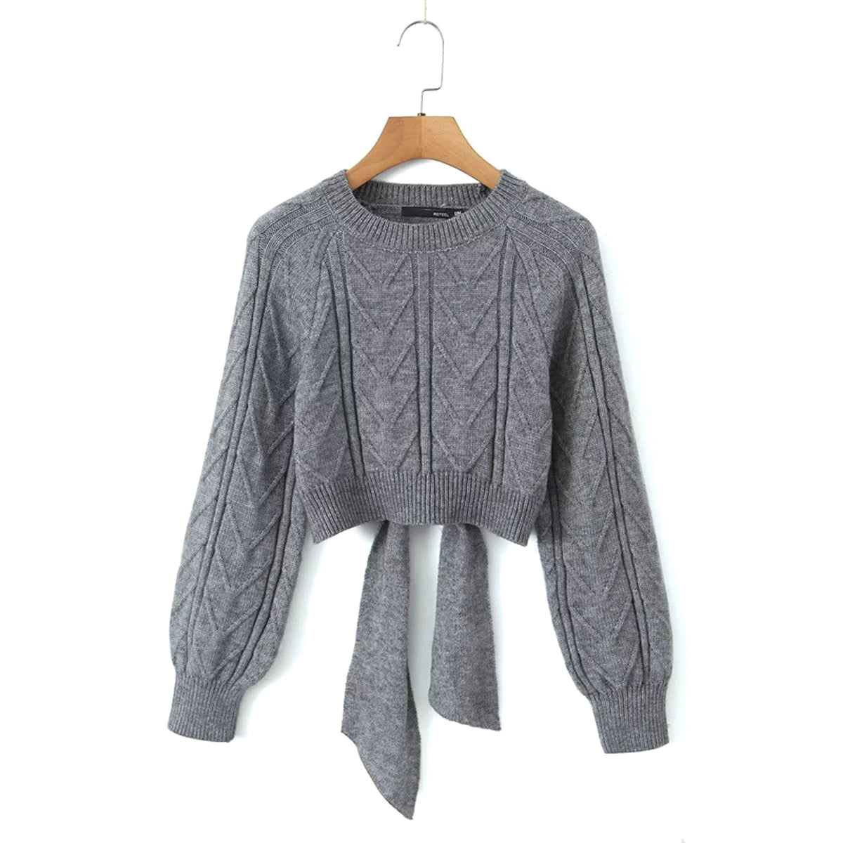 A.1 Short Backless Knitted Sweater Women - enhanced image 5