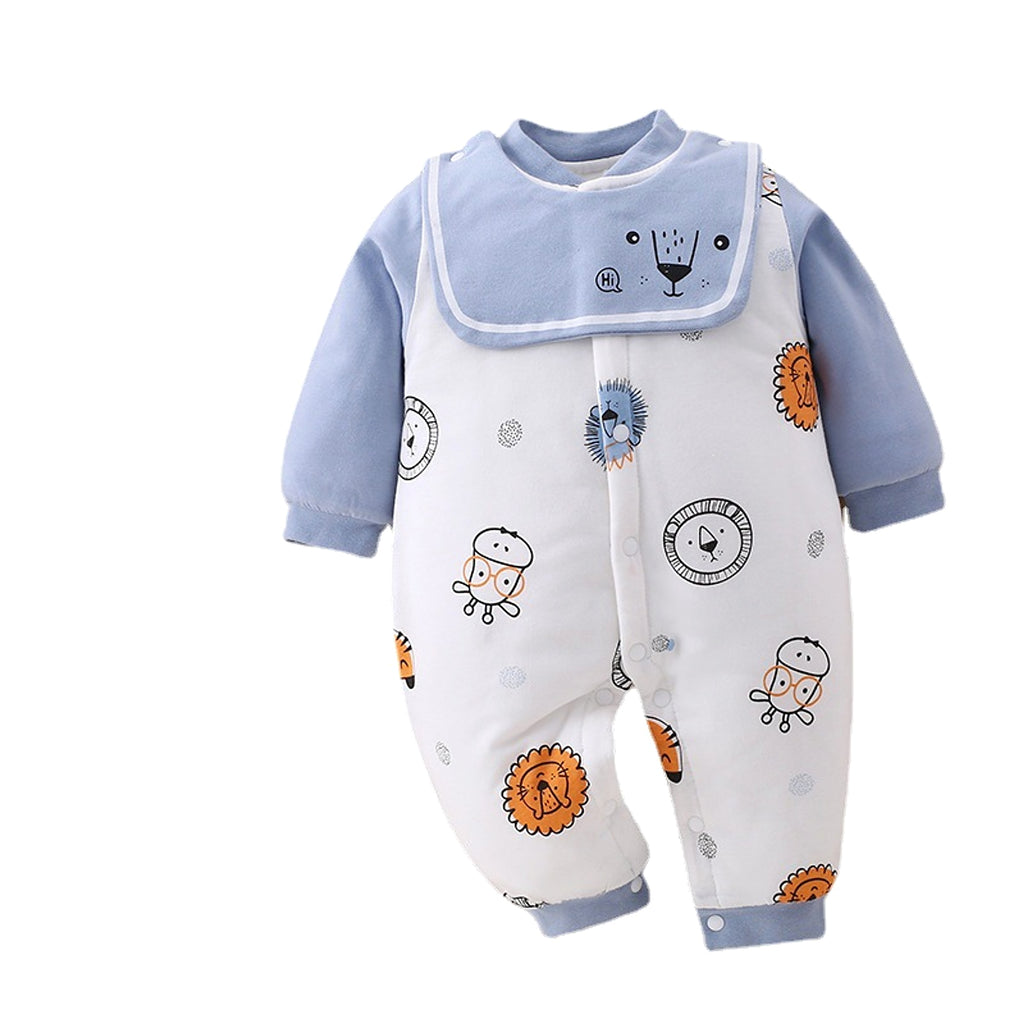 SnuggleZoo™ – Thick Winter Baby Onesie with Animal Print - enhanced image 5