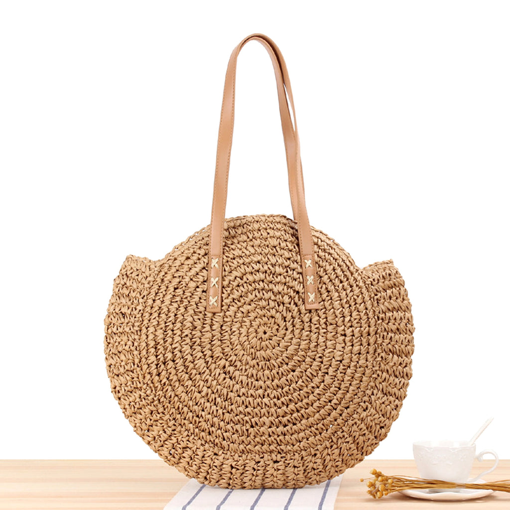 SolunaBag™ – Round Woven Straw Edition - enhanced image 5