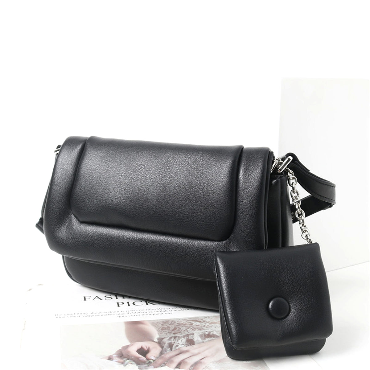 SolunaLuxe™ – SoftShape Mini Cloud Bag - enhanced image 5
