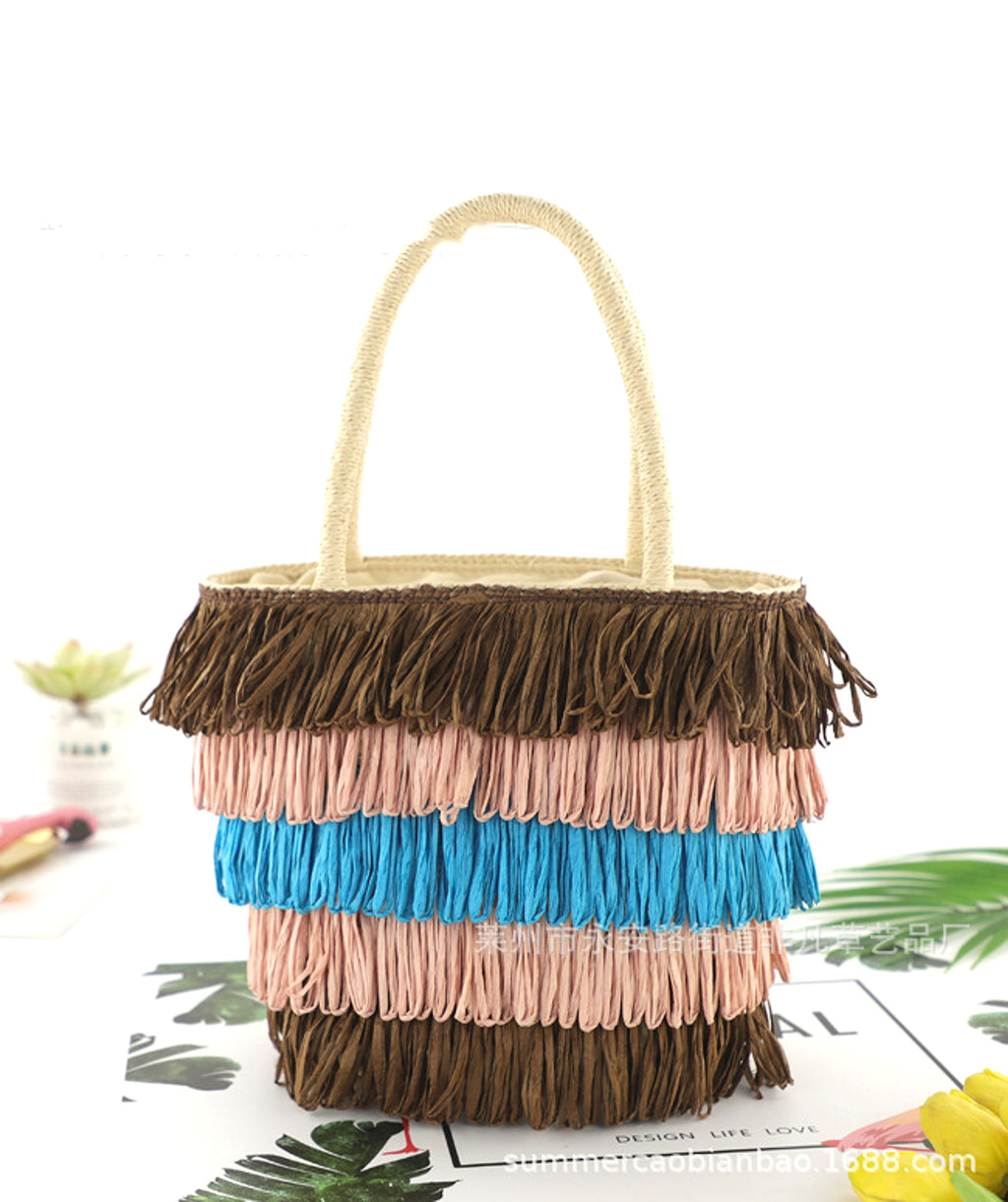 SolunaWeave™ – Fiesta Fringe Tote - enhanced image 5