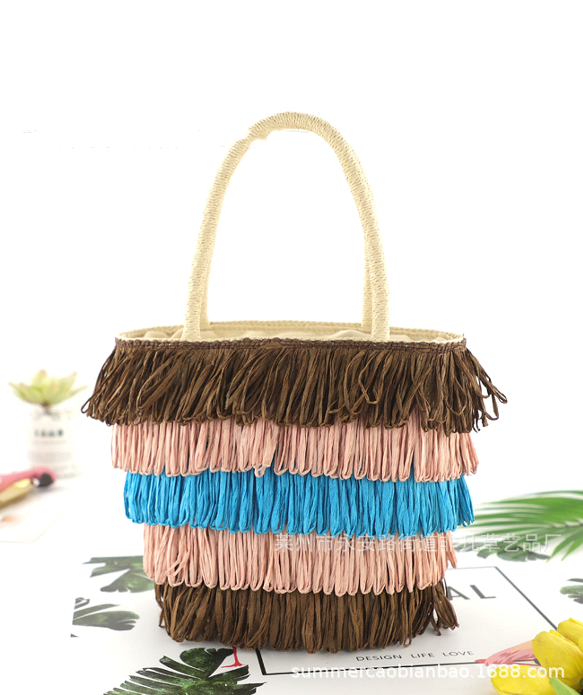 SolunaWeave™ – Fiesta Fringe Tote - enhanced image 5