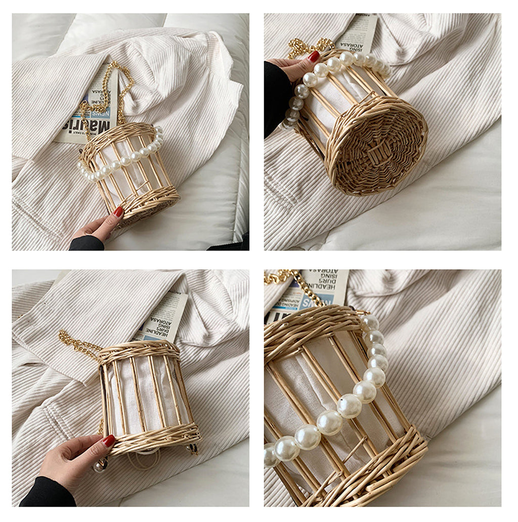 SolunaWeave™ – PearlBox Straw Bag - enhanced image 5