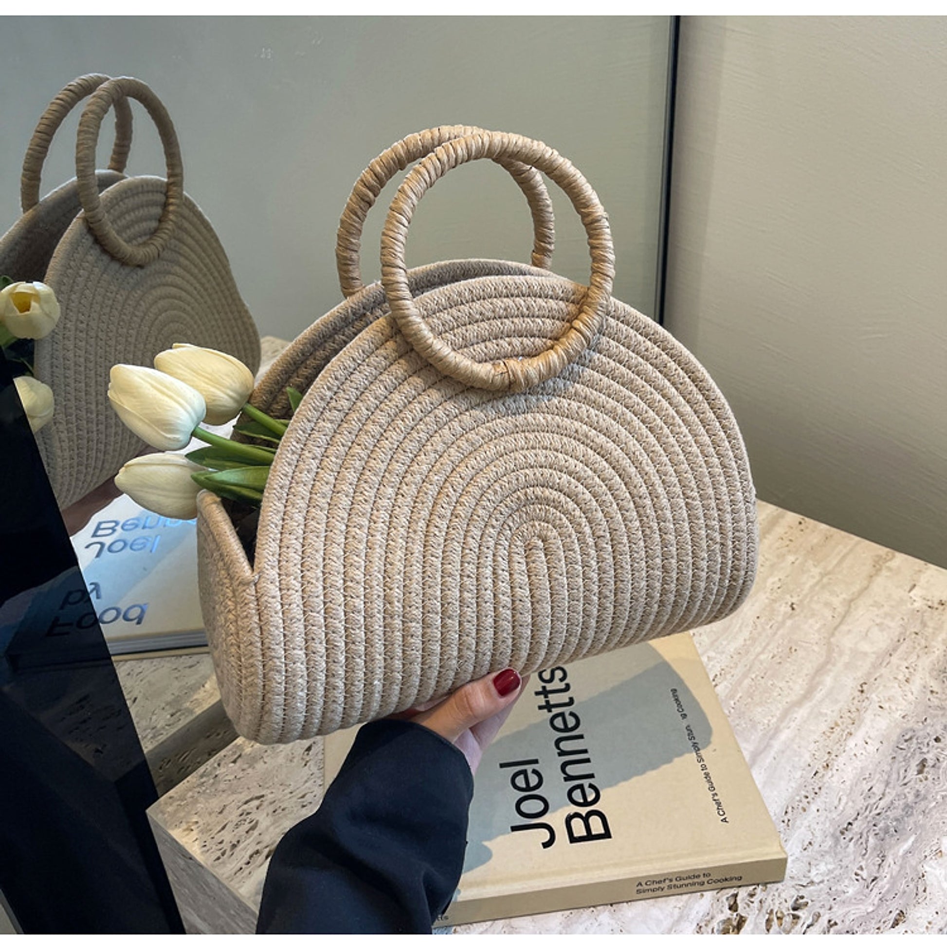 SolunaWeave™ – Tulip Shell Handbag - enhanced image 5
