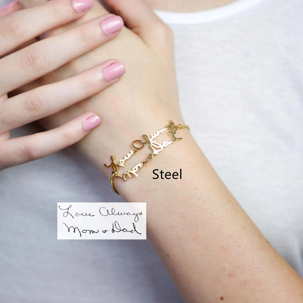 Stainless Steel Alphabet Name Bracelet – Personalized Jewelry - enhanced image 5