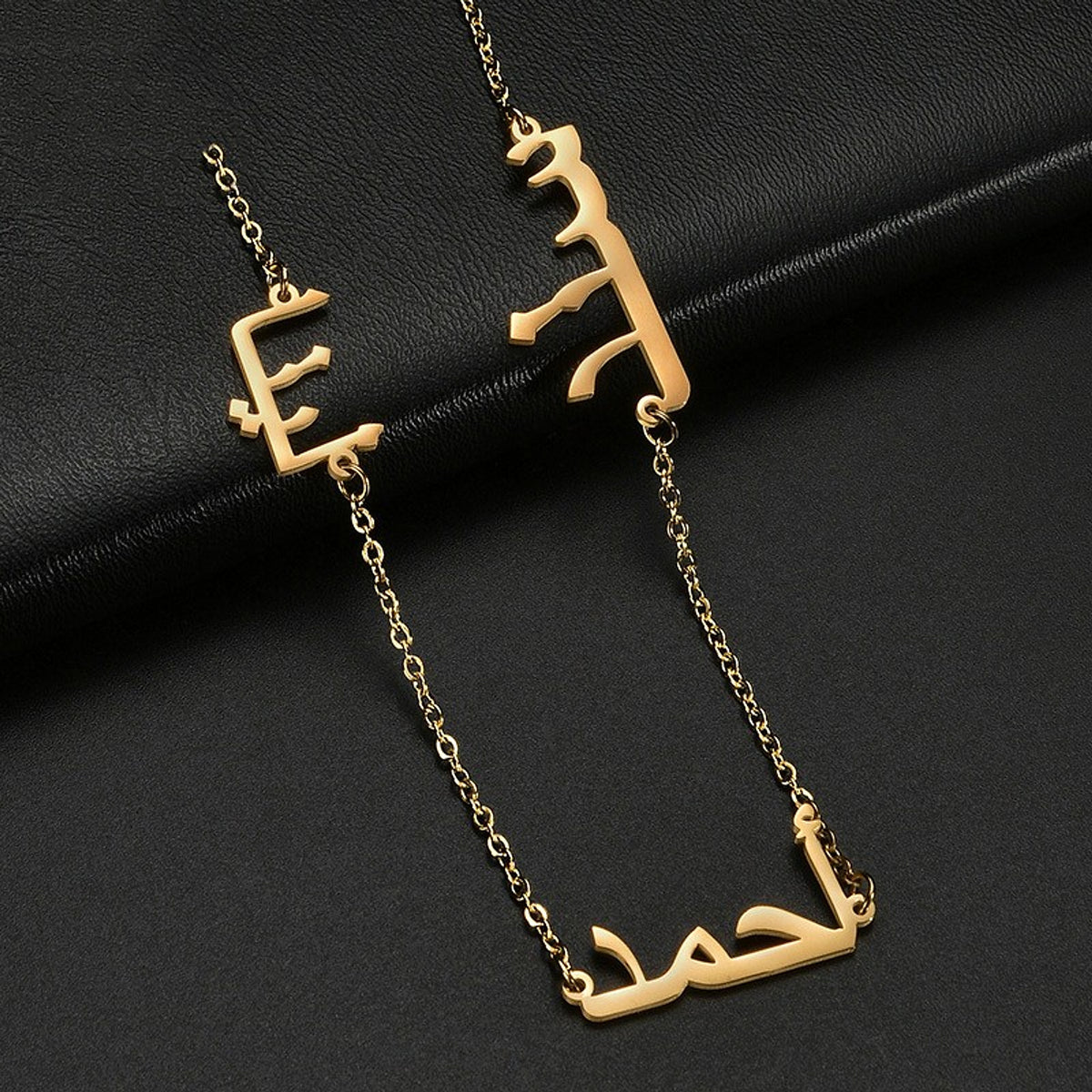 Stainless Steel DIY Arabic Name Necklace Personality - enhanced image 5