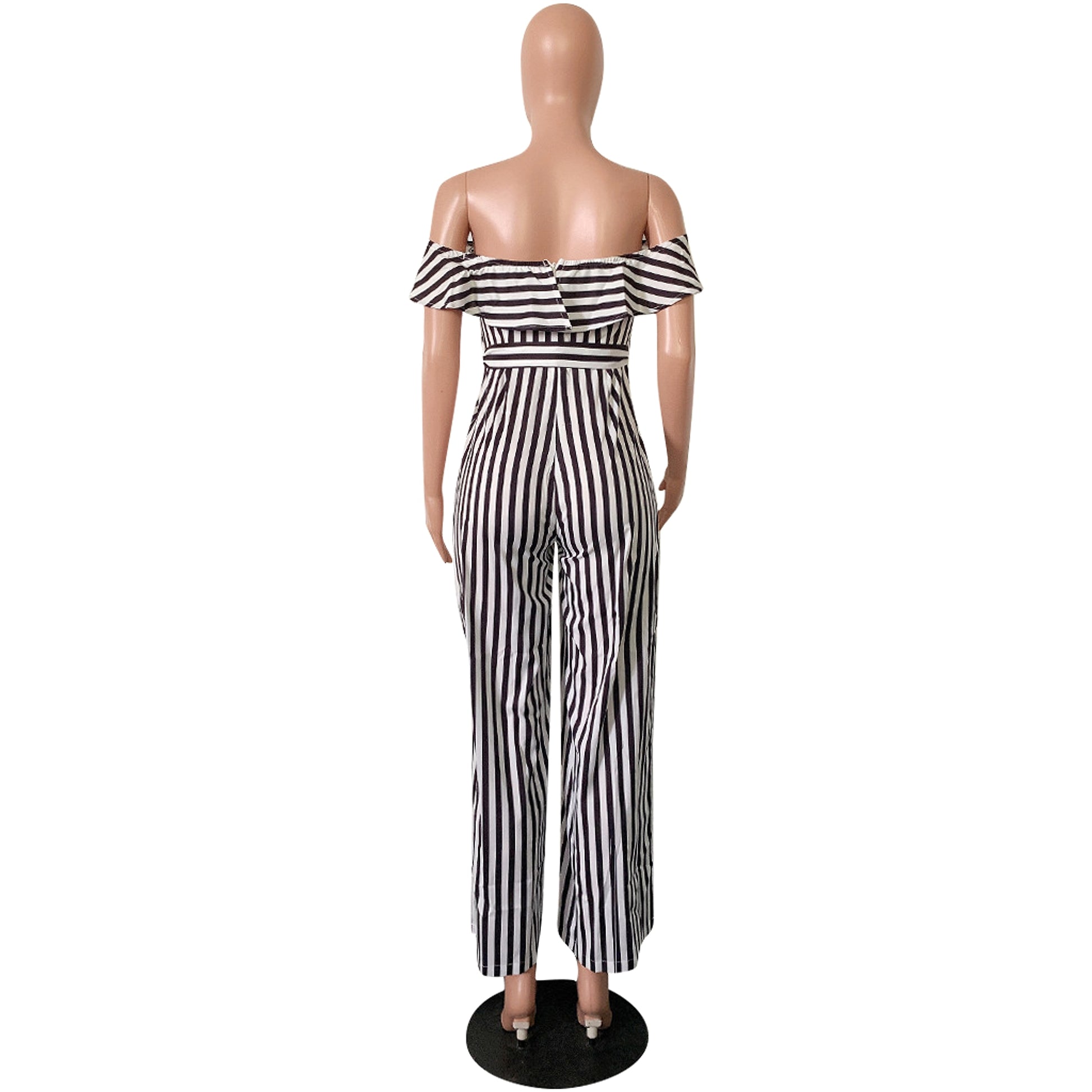striped jumpsuit - enhanced image 5