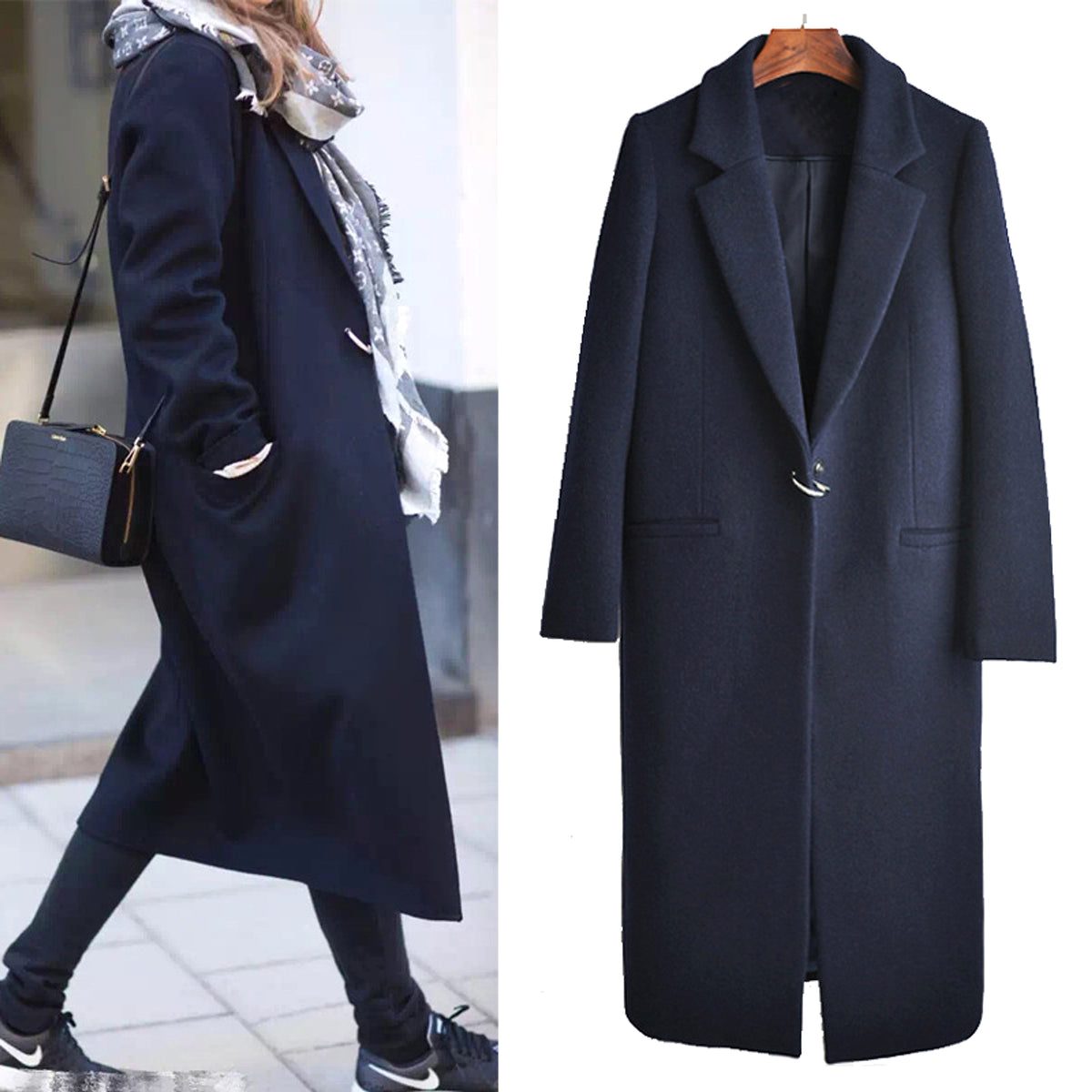 Structure Slim Wool Coat – 25 Edition - enhanced image 5