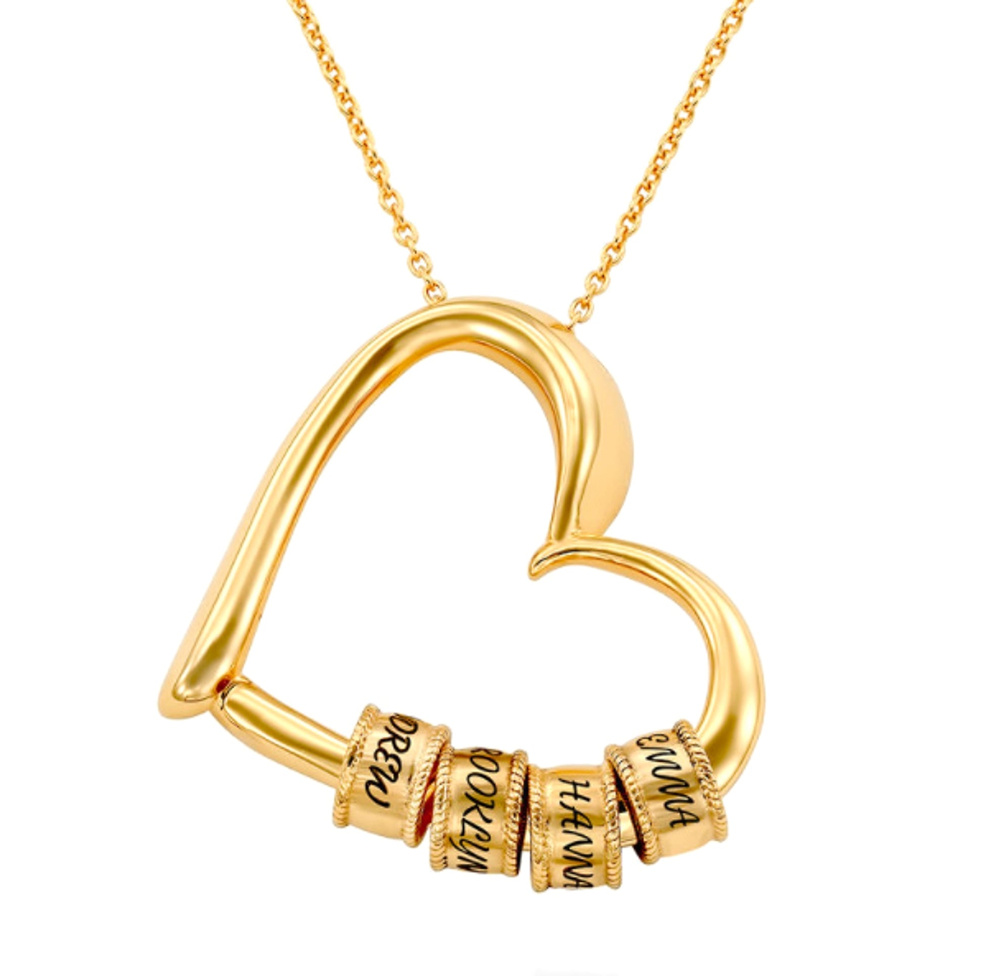 Thanksgiving Heart Love Beaded Pendant Necklace – Elegant & Meaningful Jewelry - enhanced image 5